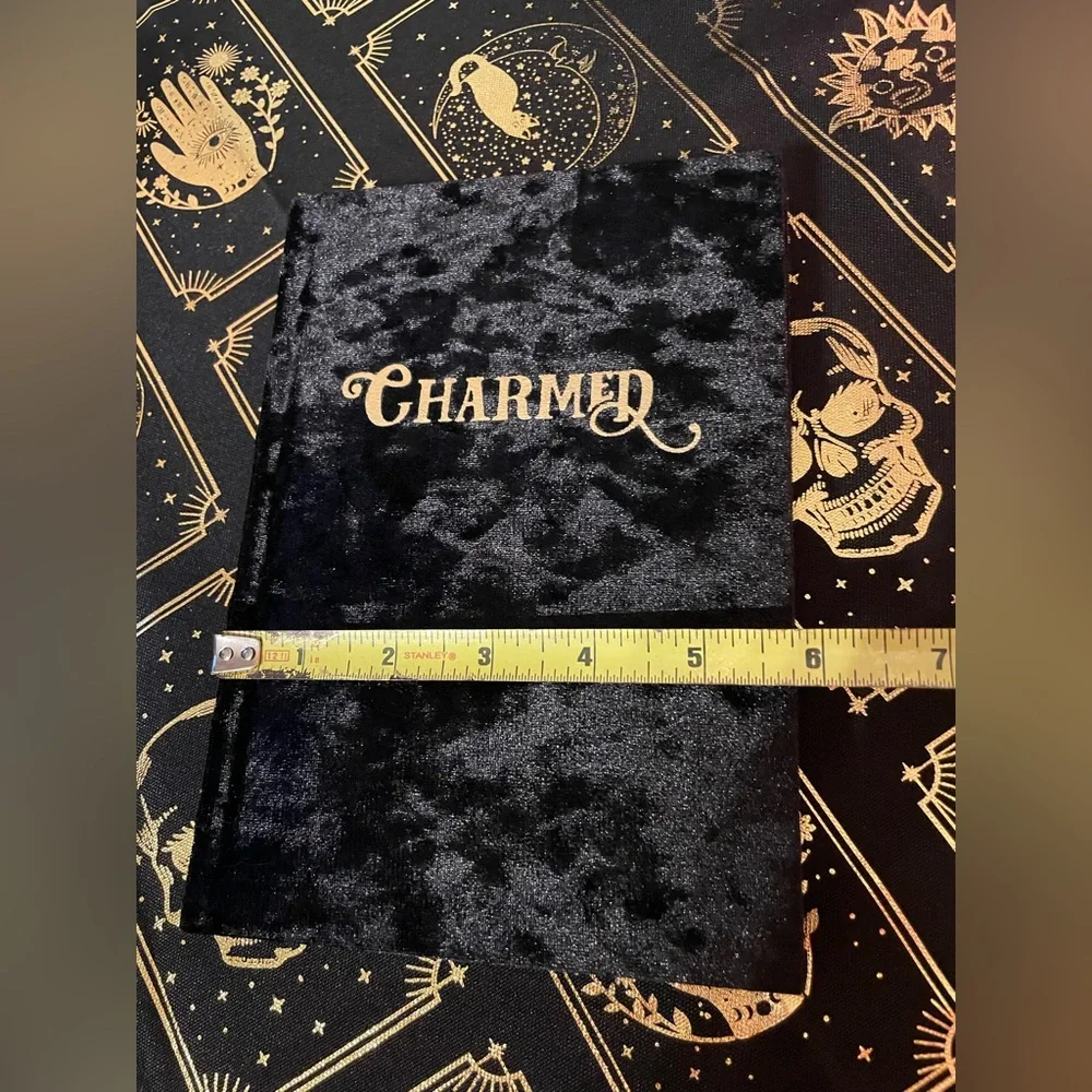 NWOT ECCOLO Black Velvet Covered CHARMED Journal
